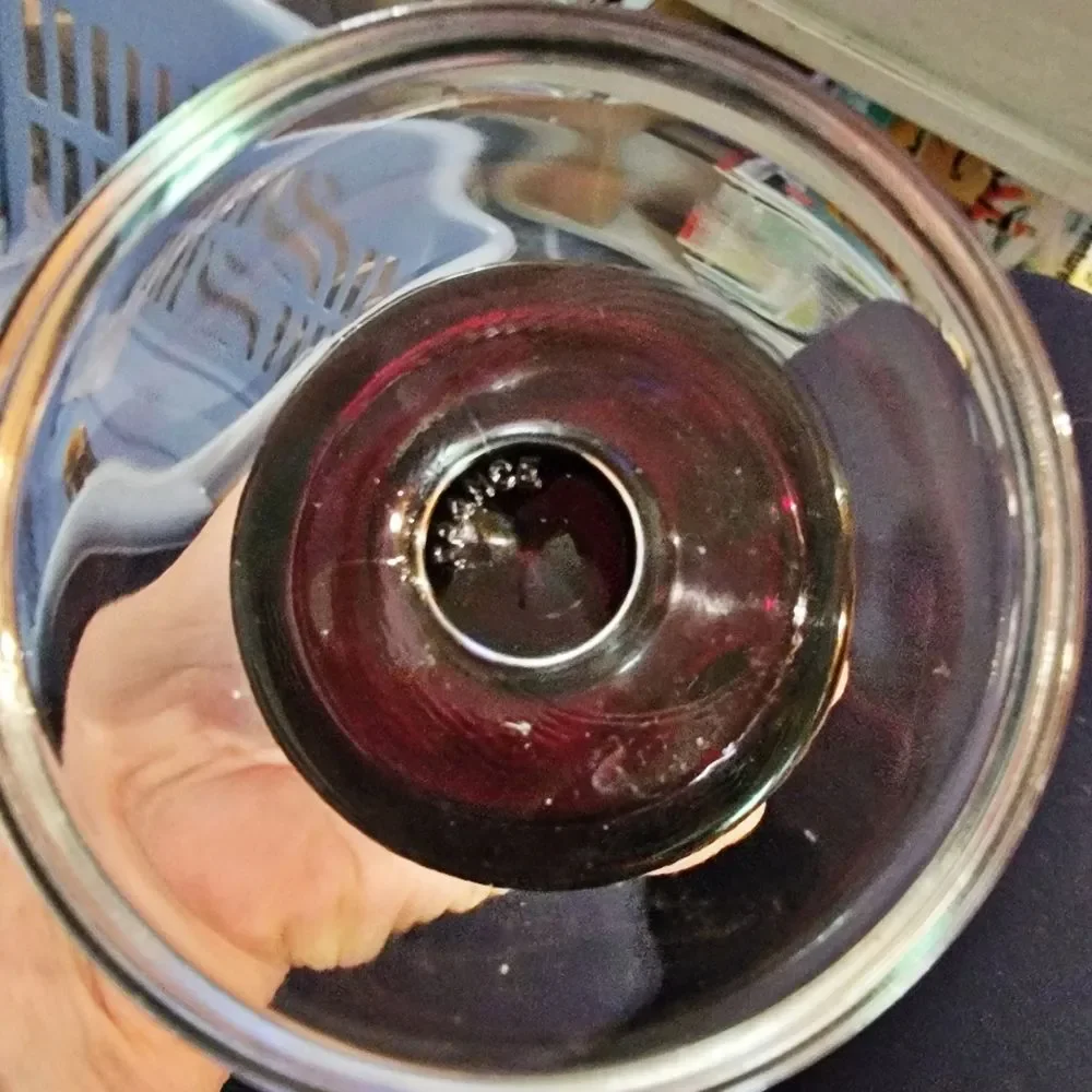 Vintage 1970's Luminarc France Ruby Red Cavalier Cordial/Wine Stemware Set of 5